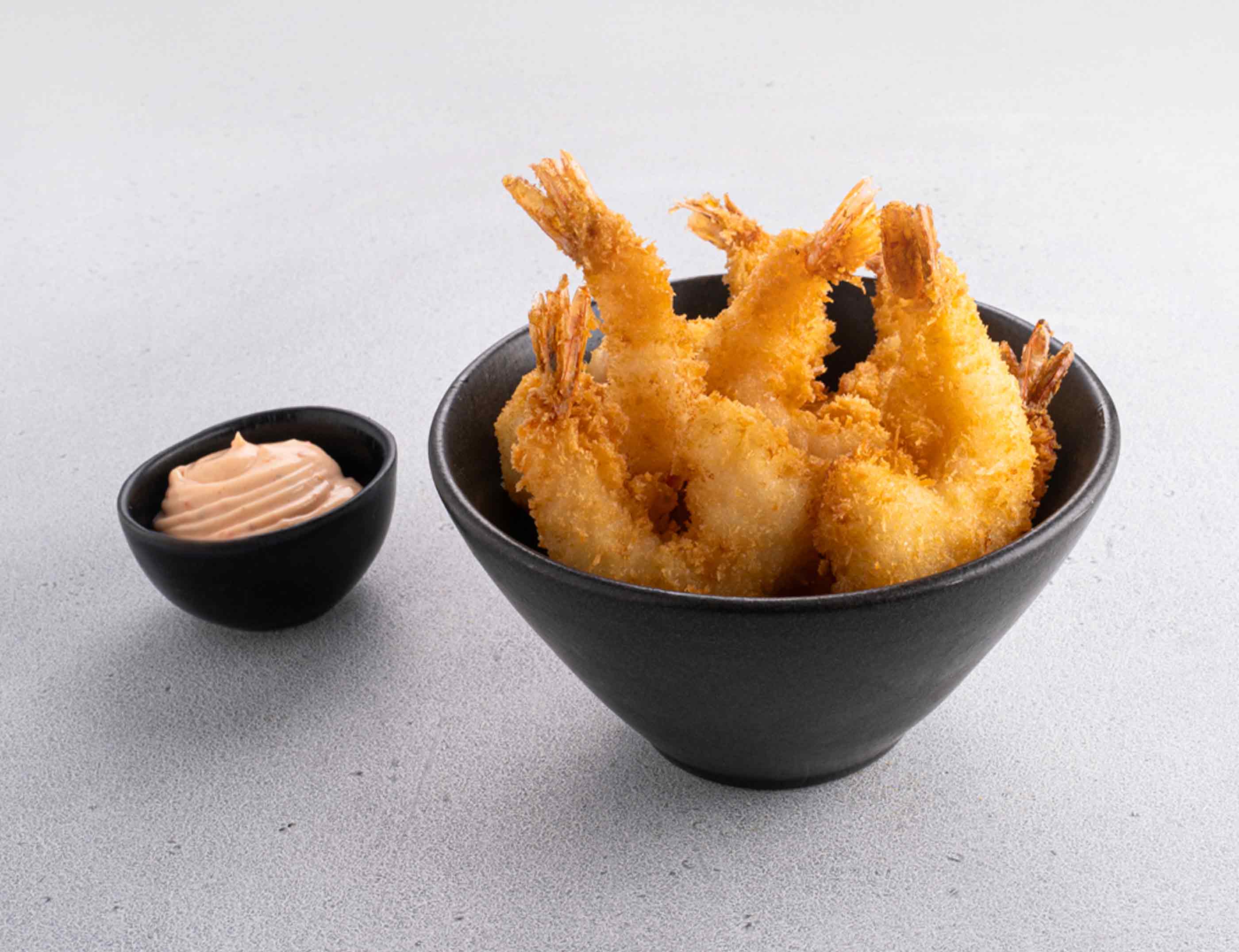 Креветки темпура с фирменным соусом (10 шт)