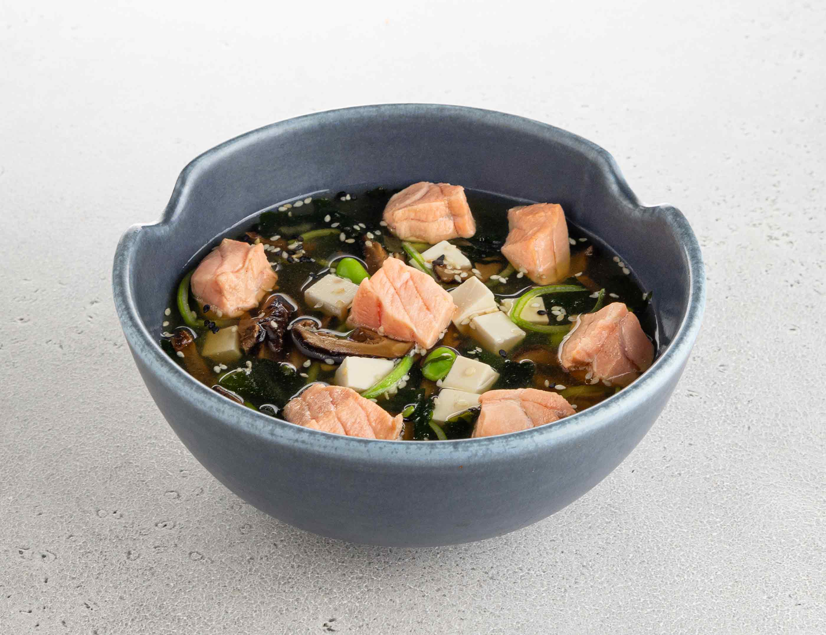 Суп «Мисо с лососем» мисо суп hikarimiso с пониженным содержанием соли 167 4 г