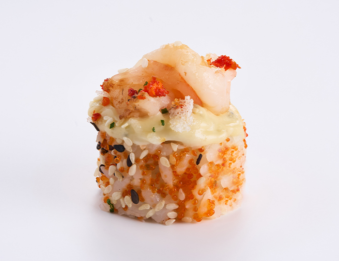 Запеченный ролл Креветка с горгонзолой (8 шт)