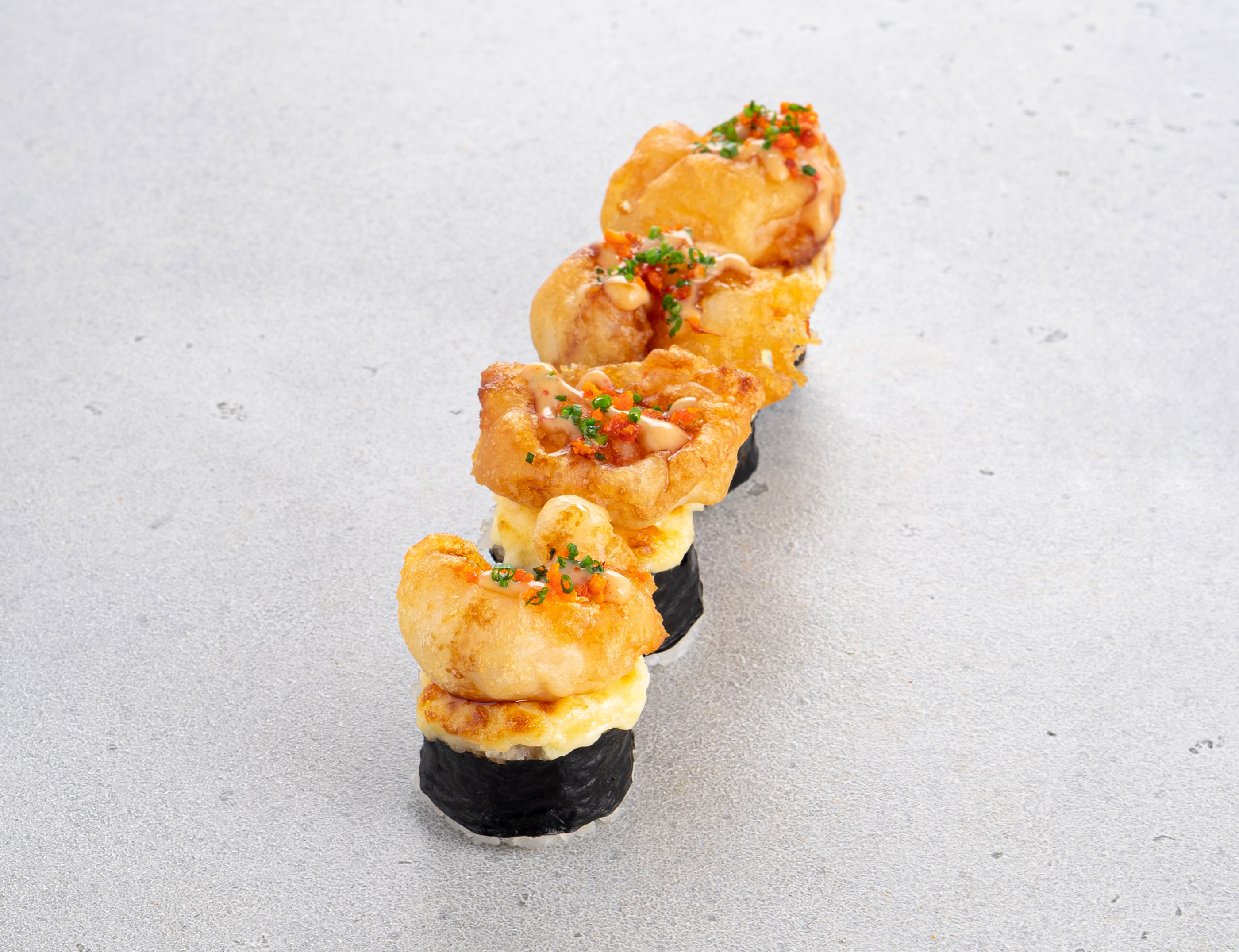 Запеченный ролл Креветка темпура (4 шт)