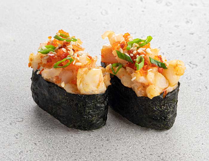 Запеченные суши с креветкой (2 шт)