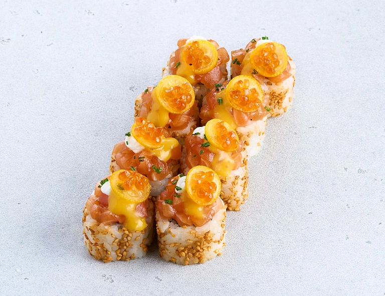 Ролл Лосось с мандарином (8 шт)