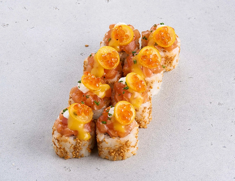 Ролл Лосось с мандарином (8 шт)